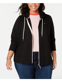 Plus Size Zip-Front Hoodie, Created for Macy's