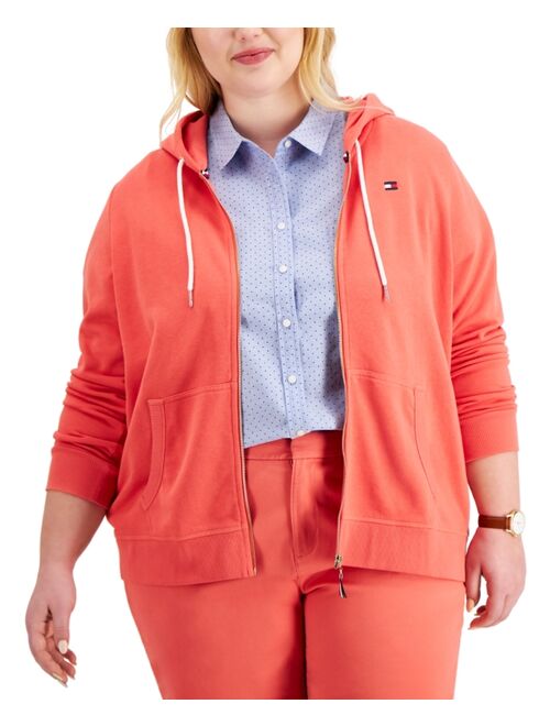 Tommy Hilfiger Plus Size Zip-Front Hoodie, Created for Macy's