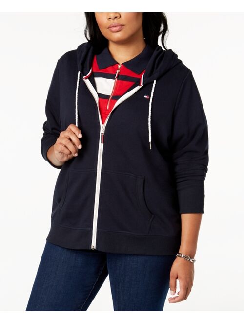 Tommy Hilfiger Plus Size Zip-Front Hoodie, Created for Macy's