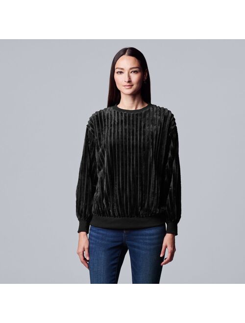 Women's Simply Vera Vera Wang Plush Sweatshirt