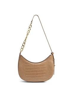 BABABA Classic Fashion Semi-circular Shoulder bag Handbags Messenger Bag, zipper Open And Close, Suitable For Women