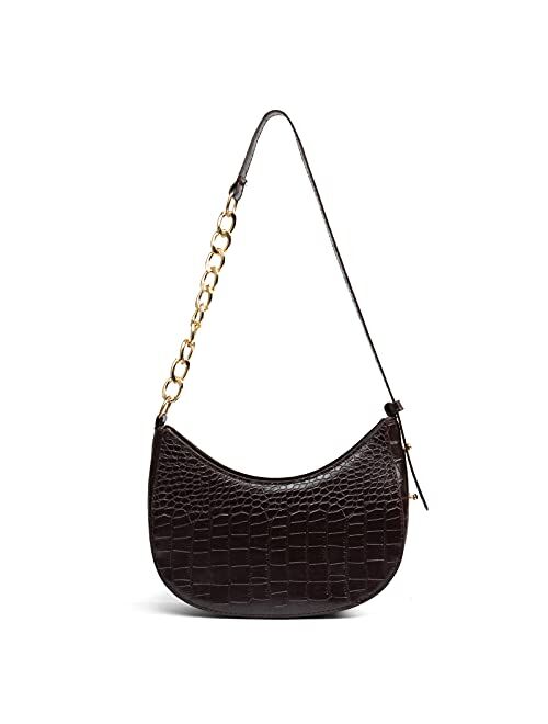 BABABA Classic Fashion Semi-circular Shoulder bag Handbags Messenger Bag, zipper Open And Close, Suitable For Women