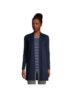 Petite Lands' End Long Open-Front Cardigan Sweater