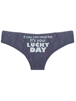 Rhinestonesash Womens Funny Underwear - Funny Sayings Panties for Women - Naughty Gifts for Women