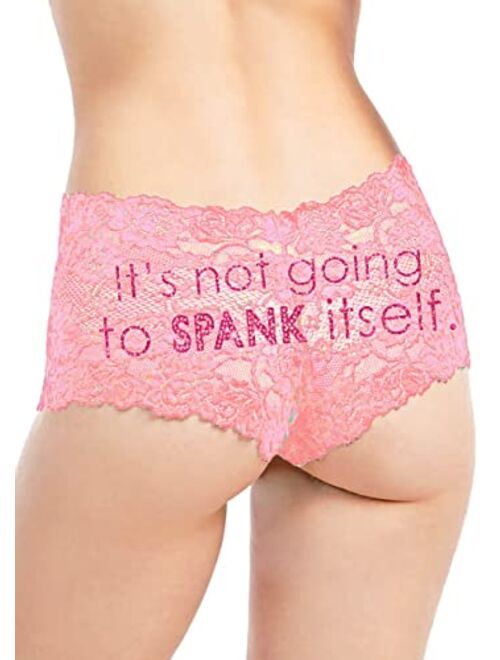 Rhinestonesash Womens Funny Underwear - Funny Sayings Panties for Women - Naughty Gifts for Women