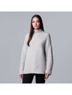 Texture Stitch Mockneck Sweater