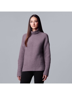 Texture Stitch Mockneck Sweater