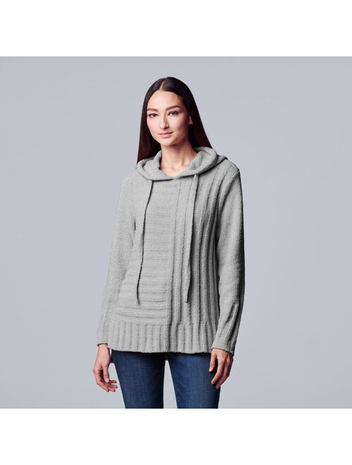 Women's Simply Vera Vera Wang Hooded Teddy Sweater