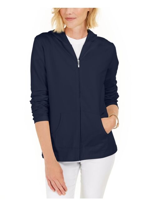 Karen Scott Zip-Front Hoodie, Created for Macy's