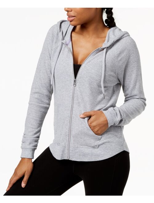 Calvin Klein Performance Ruched-Sleeve Zip Hoodie