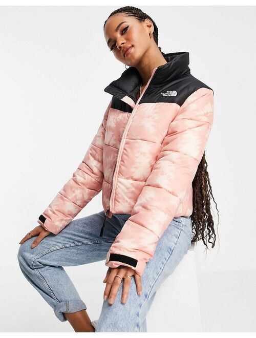 The North Face Cropped Saikuru jacket in pink tie dye Exclusive at ASOS