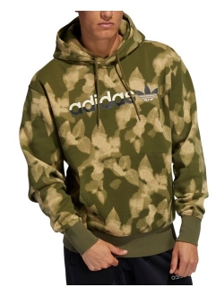 Men's Winter Leaves Allover Print Hoodie