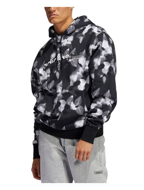 Adidas Men's Winter Leaves Allover Print Hoodie