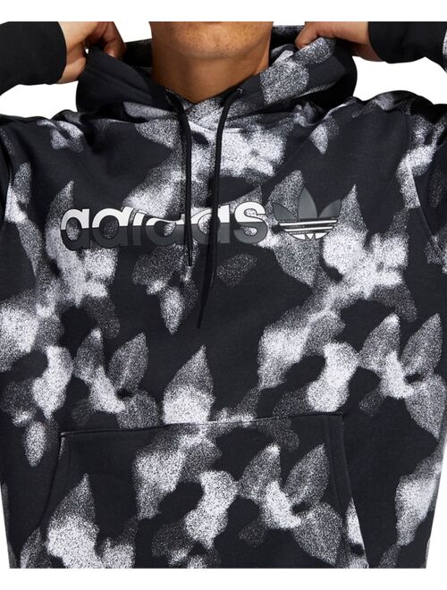 Adidas Men's Winter Leaves Allover Print Hoodie