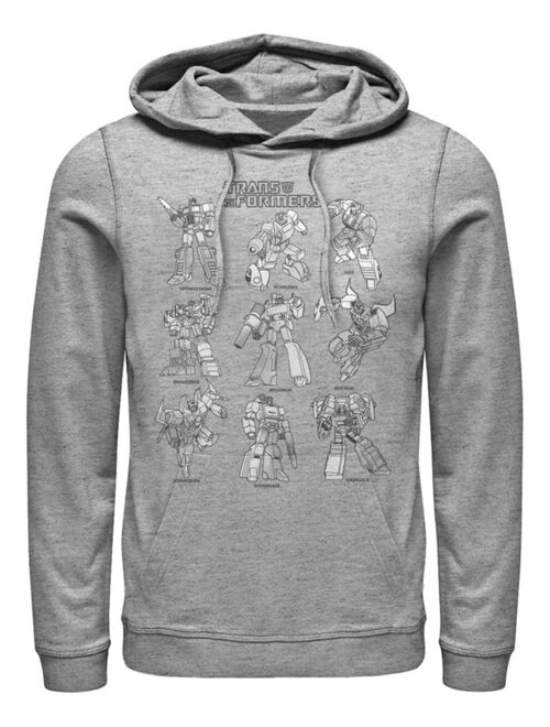 Fifth Sun Men's Transformers Textbook Fleece Hoodie