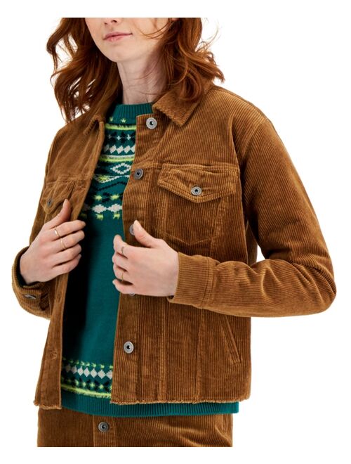 Style & Co Cropped Corduroy Jacket, Created for Macy's