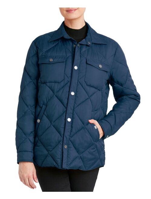 HFX Women's Shirt Jacket Packable Puffer Coat