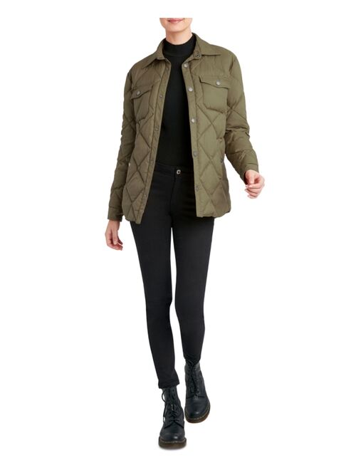 HFX Women's Shirt Jacket Packable Puffer Coat