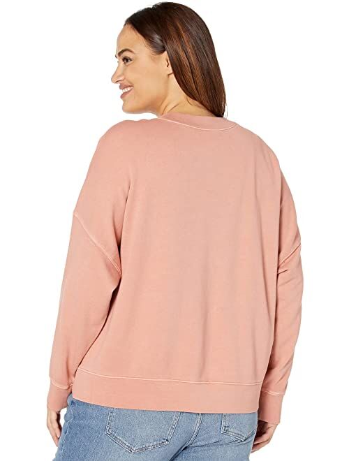 Madewell Plus (Re)sourced Cotton Cardigan Sweatshirt