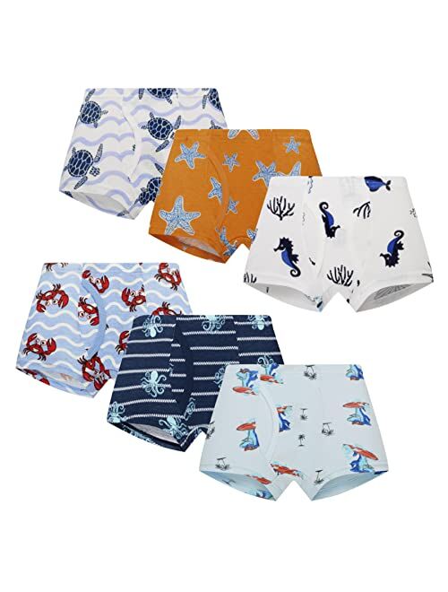 Little Boys' Cotton Brief Soft Underwear Multipack