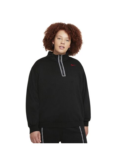 Plus Size Nike Sportswear Icon Clash Half-Zip Pullover