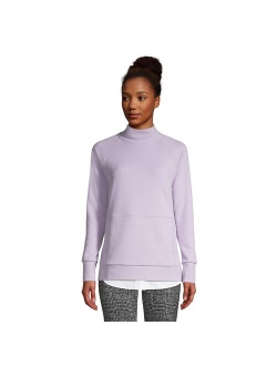 Petite Lands' End Serious Sweats Funnel Neck Sweatshirt