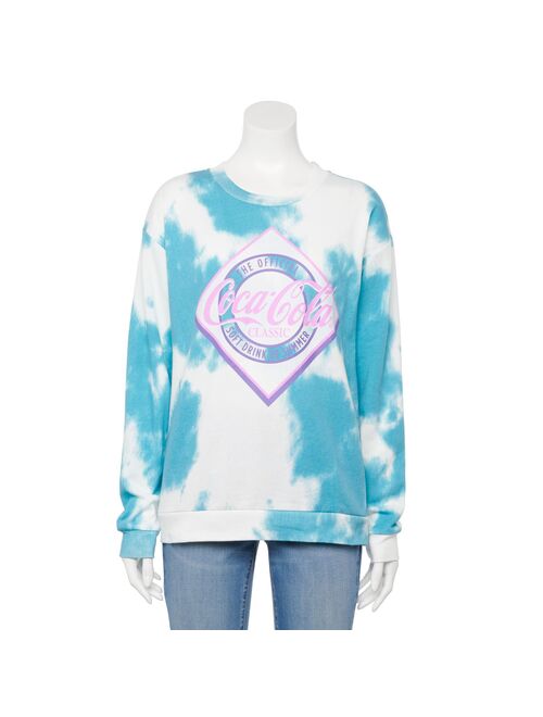 Juniors' Tie Dye Coca-Cola Graphic Tee