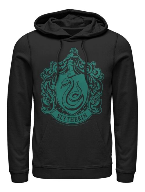 Fifth Sun Men's Deathly Hallows 2 Simple Slytherin Fleece Hoodie