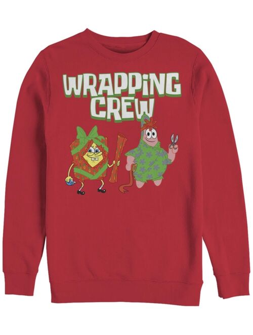 Fifth Sun Men's SpongeBob SquarePants Wrapping Crew Sweatshirt