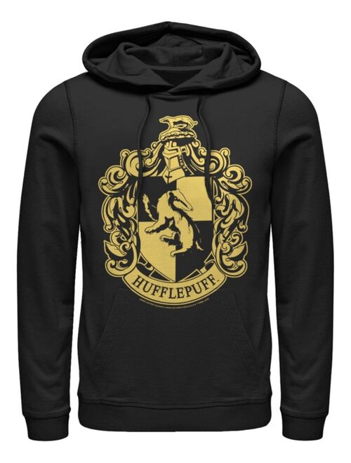 Fifth Sun Men's Deathly Hallows 2 Simple Hufflepuff Fleece Hoodie