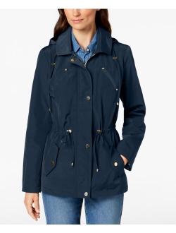 Petite Water-Resistant Hooded Anorak Jacket, Created for Macy's