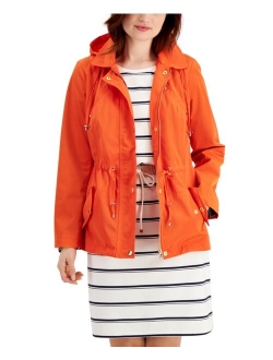 Petite Water-Resistant Hooded Anorak Jacket, Created for Macy's