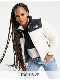 Cropped Saikuru jacket in white Exclusive at ASOS