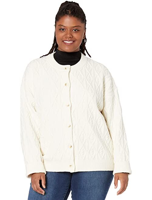 Draper James Plus Size Cable Knit Cardigan