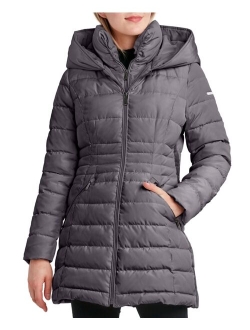 Laundry by Shelli Segal Women's Hooded Puffer Coat