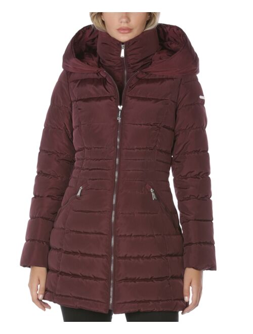 Laundry by Shelli Segal Women's Hooded Puffer Coat