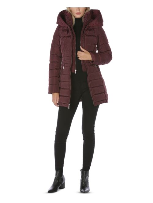 Laundry by Shelli Segal Women's Hooded Puffer Coat