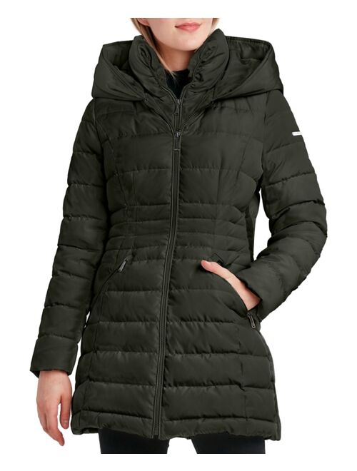 Laundry by Shelli Segal Women's Hooded Puffer Coat