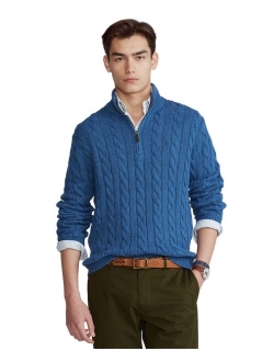 Men's Cable-Knit Cotton Sweater