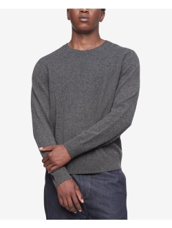 Men's Solid Crewneck Merino Wool Sweater