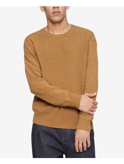 Men's Solid Crewneck Merino Wool Sweater