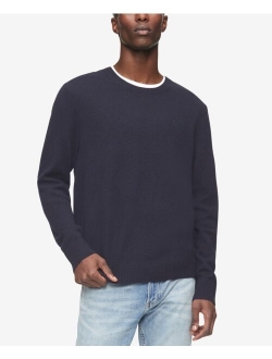 Men's Solid Crewneck Merino Wool Sweater