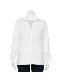 Plus Size Croft & Barrow Zip-Front Fleece Jacket