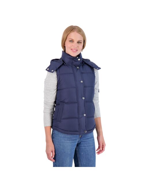 Juniors' Sebby Hooded Water-Resistant Puffer Vest