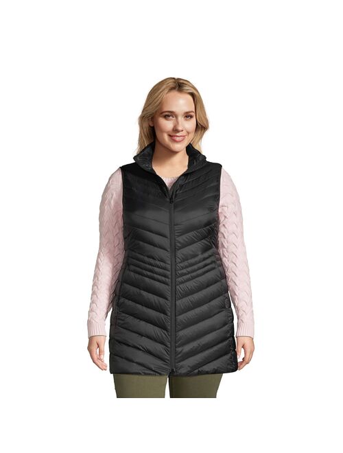 Plus Size Lands' End Ultralight Packable Down Vest