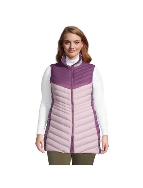 Plus Size Lands' End Ultralight Packable Down Vest