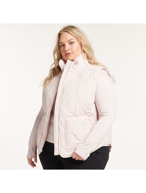 Plus Size FLX Quilted Packable Vest