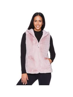 Women's Gaiam Midweight Faux-Fur Hooded Vest