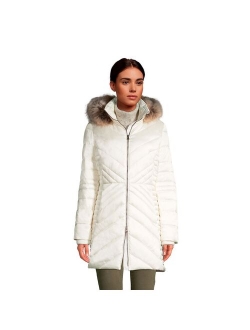 Faux-Fur Hood Insulated Plush Winter Coat