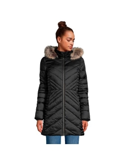 Faux-Fur Hood Insulated Plush Winter Coat